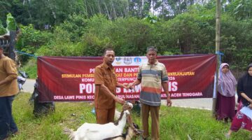 Bantuan Sosial di Lawe Pinis: Kambing, Jagung, dan Harapan Kemandirian