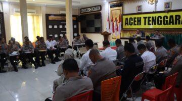 Kapolres Aceh Tenggara Pimpin Anev Bulanan, Tekankan Peningkatan Kinerja dan Pelayanan Prima kepada Masyarakat